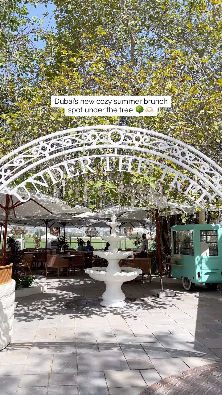 Prettiest brunch spot I’ve been to in a while, @brunchandcake Under the Tree looks like a dream 🥰🫶🏻 

This new outlet next to Address Montgomerie (@addressmontgomerie )overlooks the golf course with the cityscape view of Dubai. The vibes here are just vibing 🤭🌳💗 

The most aesthetic, instagram-worthy food that also tastes fresh and delicious 🎀 

Don’t forget to add this place into your Summer bucket-list ☀️