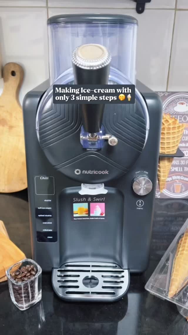 This kitchen gadget will make your summers a lot more exciting, fun and delicious 😋🌤️

The @nutricookworld Frost is great for making Slushies and Soft-serve icecream at home🍦💞

The steps are super easy and you can make it using any flavoured milk (or water for slushies) of your choice 🍧

I got this last year and it was super fun to try with various flavours including Pistachio, Biscoff, Mango and Coffee. 

The best part is you know exactly what ingredients goes into it, and you can customize according to your preferences 😃

If I am honest, I am not particularly excited for the summer but having something like this can definitely help cool down when it gets hotter 🍦😅

#nutricook #nutricookfrost #icecream #icecreammachine #dubaifood
