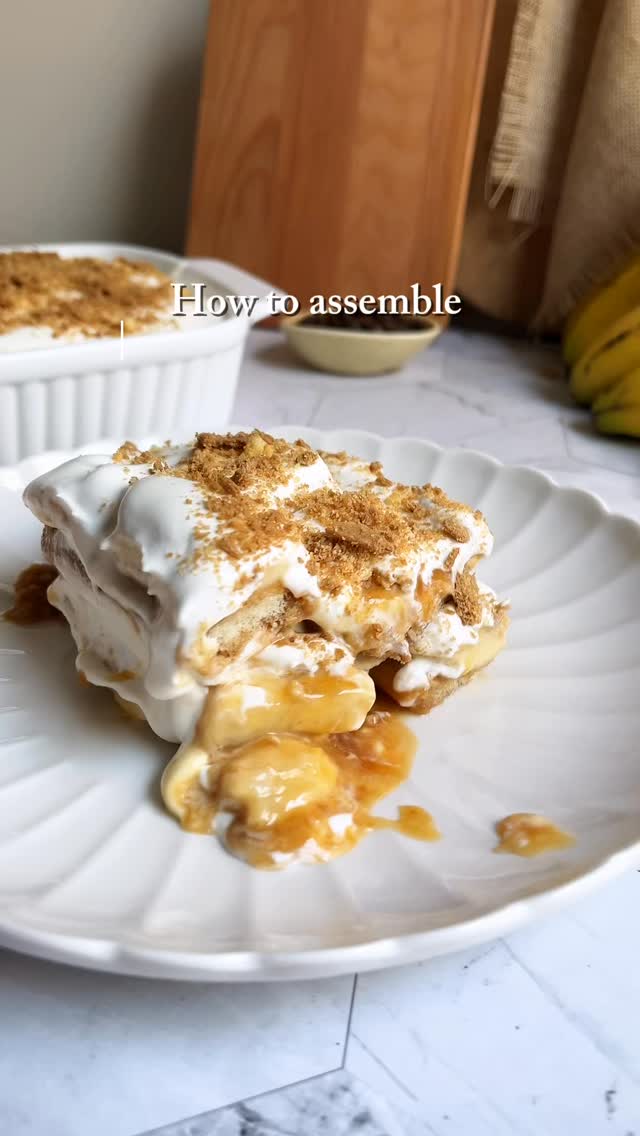 Two of my favourite classic dishes, Tiramisu and Banoffee Pie combined together to create an irresistible dessert 😋👌🏻 

Delicious layers of coffee-soaked Italian biscuits, caramel, banana, biscuit crumbs and mascarpone cream, all in one spoonful. It’s literally so good. The flavours compliment each other so well 💗 

A detailed recipe post for Tiramisu Banoffee Pie is in the works, but I couldn’t resist posting this… you guys are going to love it, I’m sure 🥰🍌☕️
.
.
#recipes  #dessertideas  #dessert  #banoffeetiramisu  #tiramisubanoffee #banoffeepie  #banoffee #tiramisu #strawberrydesertwonders